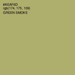 #AEAF6D - Green Smoke Color Image